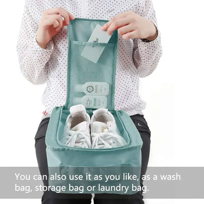 5/1PCS Portable Folding Shoe Bag — Waterproof Travel Storage, Multifunctional Small Shoe Organizer for Beach & Travel