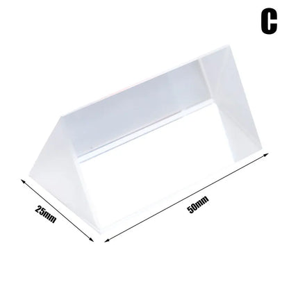 Triangular Prism Crystal – Rainbow Light Refraction Physics Experiment Toy for Kids & Photography