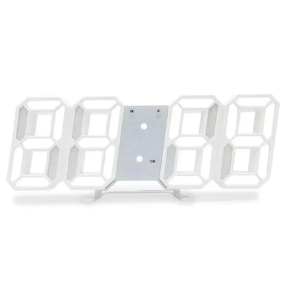 3D LED Digital Wall Clock – Luminous Multifunctional USB Plug-In Electronic Clock for Home Decoration