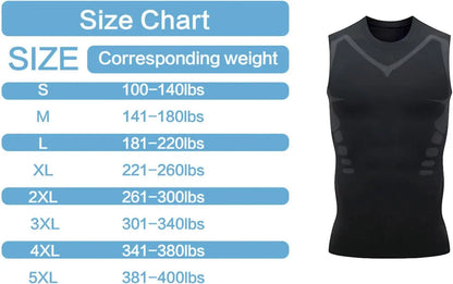 Summer Cool Men's Shaping Vest – Sleeveless Tight Compression Shapewear Tank Top, Breathable Ice Silk Body Shaper