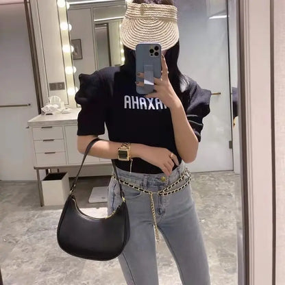 Small Armpit Bag for Women – 2024 New Fashion, French Niche High-End Shoulder Bag, Trendy & All-Match Style