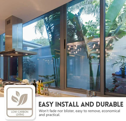 One Way Privacy Window Film - Anti UV Reflective Static Cling Glass Tint Vinyl