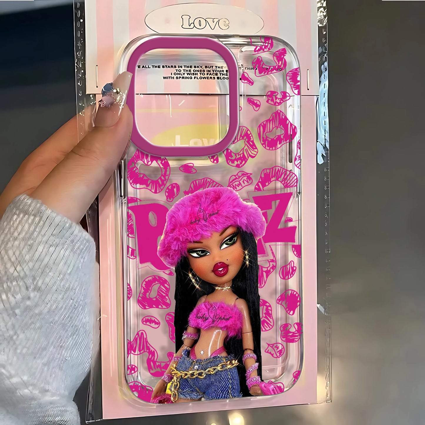 Fashion Bratz Doll Clear Phone Case – Protective Cover for iPhone 7 to 16 Series, Pro Max & SE2020