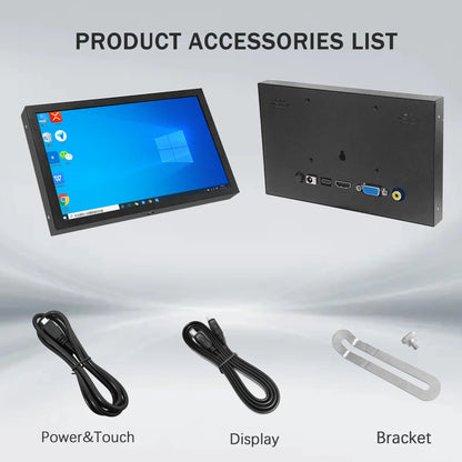 7 Inch Mini TFT Monitor – 1024x600 High-Resolution LCD Screen with HD/VGA/AV Input for Laptop & Home Security Camera