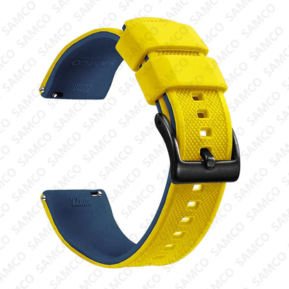 Premium Silicone Watch Band – Quick Release Rubber Strap, 18mm 20mm 22mm Replacement Watchband