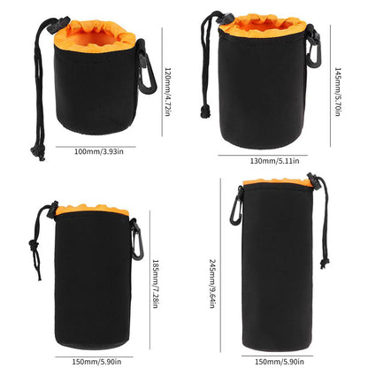 Neoprene Camera Lens Pouch — Waterproof Soft Case for Canon, Sony & Most DSLR Cameras