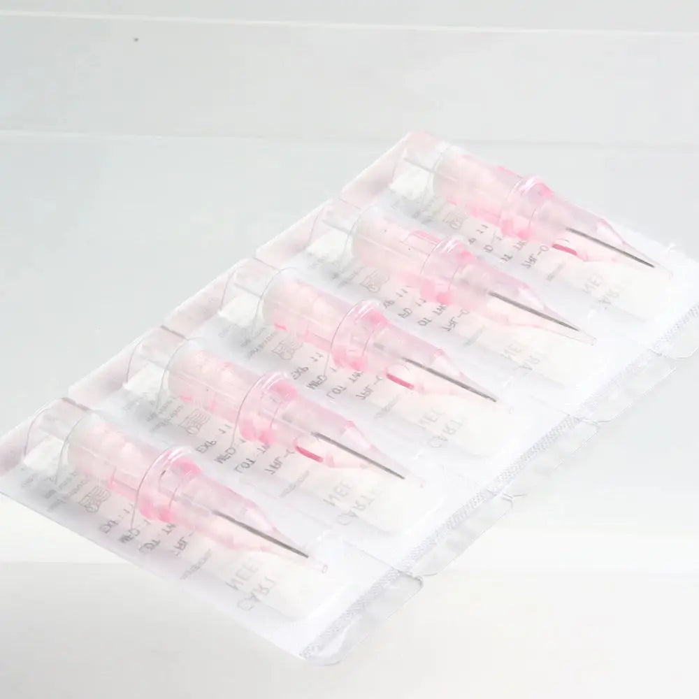 50PCS Professional 0.3MM Round Liner Tattoo Needles – Sterilized Safety Cartridges for Tattoo Machines