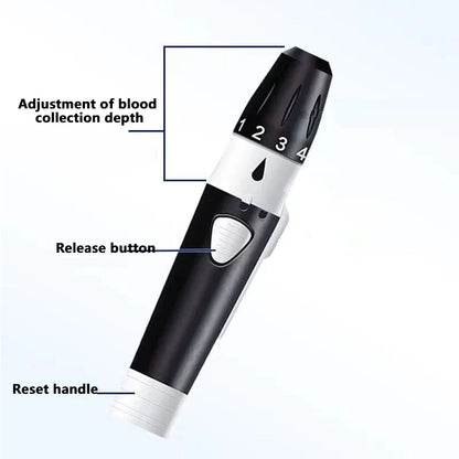 Bayer Contour Plus Original Blood Collection Pen – Multi-Speed Adjustable Lancing Device