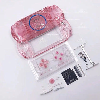 Replacement Faceplate Shell Case for PSP 3000 – Full Housing Cover with Buttons Kit for PSP3000 3006 3008