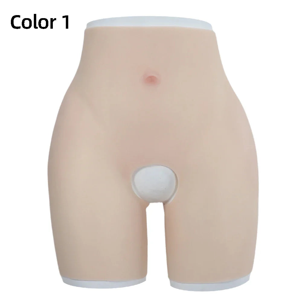 YUERUGOU Silicone Butt Hip Enhancer Pants – Women’s Open Crotch Padded Hip Shaper, Artificial Butt Cosplay, Plus Size