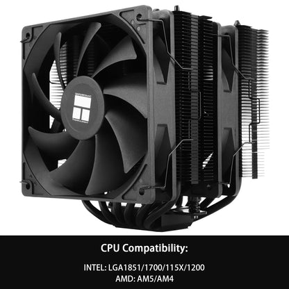 Thermalright Peerless Assassin 120 ARGB CPU Air Cooler – High Performance Dual Tower Cooler for Intel LGA1851/1700/1200/115X & AMD AM4/AM5 Black Edition
