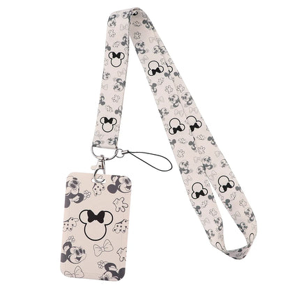 Cartoon Stitch Credential Holder Lanyard – Cute Neck Strap for Keychain, Pass & Credit Card Holder Accessories