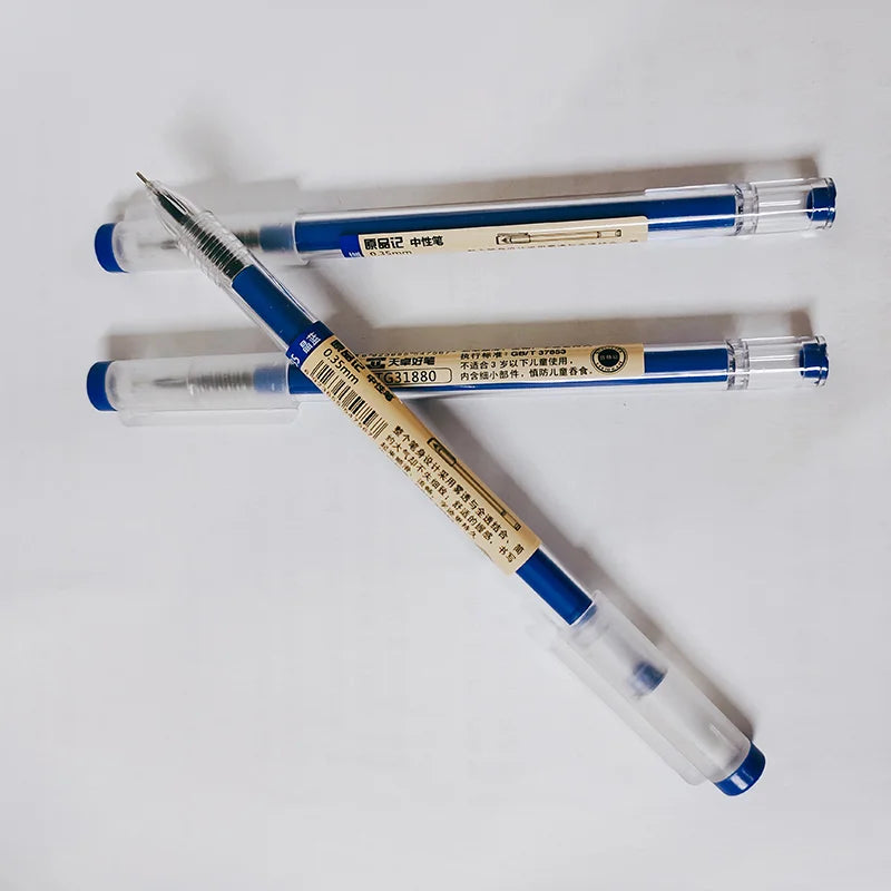 Fine Point Gel Pen - 0.35mm Black Blue Red Ink Ballpoint Pen for School & Office Writing