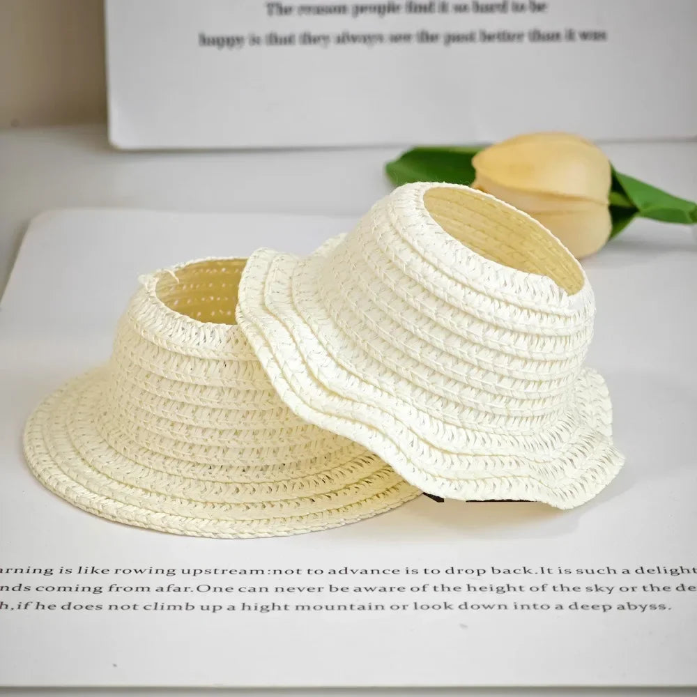 Labubu Clothes Outfit — Sweet Candy Skirt with Fresh Colors & Straw Hat Rural Style for Sitting Party Labubu