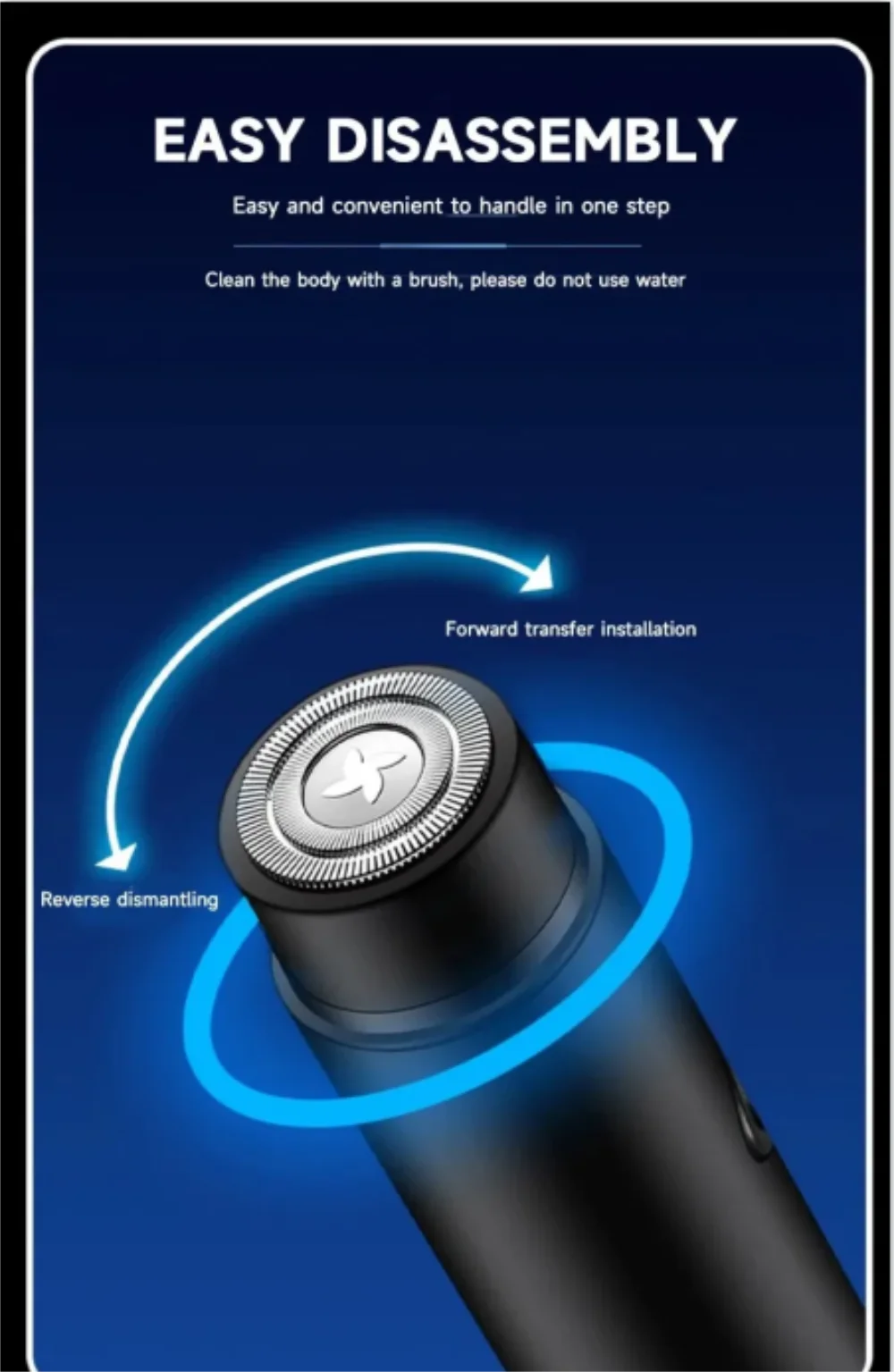 Mini Electric Shaver for Men — Portable USB Rechargeable Razor with Long-Lasting Performance