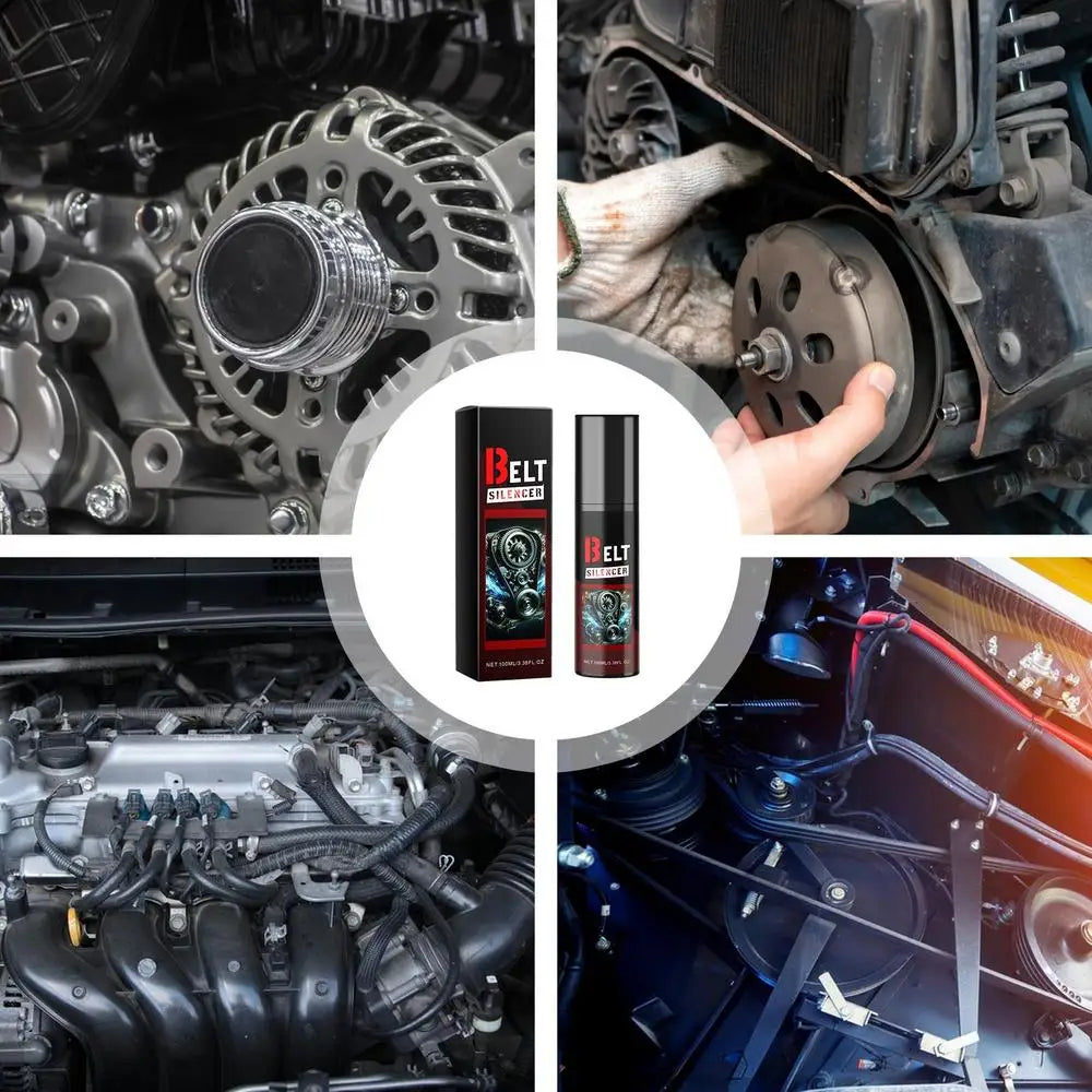 100ml Car Belt Noise Spray – Engine Belt Silencer, Lubrication & Protection for Prolonged Belt Life
