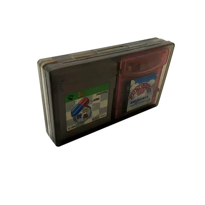 4-in-1 Game Card Case — Transparent Plastic Protective Storage Box for Game Boy Color, GBC & GB Game Cards