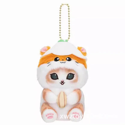 Kawaii Mofusand Shark Cat Keychain – Cute Cartoon Pendant Doll for Backpack & Decor