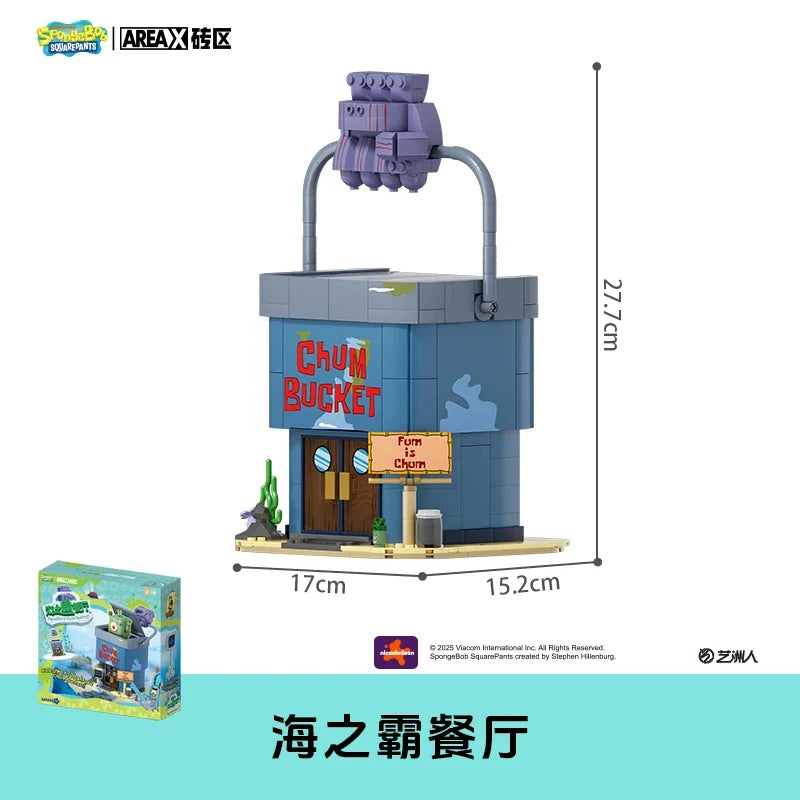 SpongeBob Bikini Bottom Blind Box - Kawaii Building Block Collectible Desktop Decoration for Adult Fans & Gift