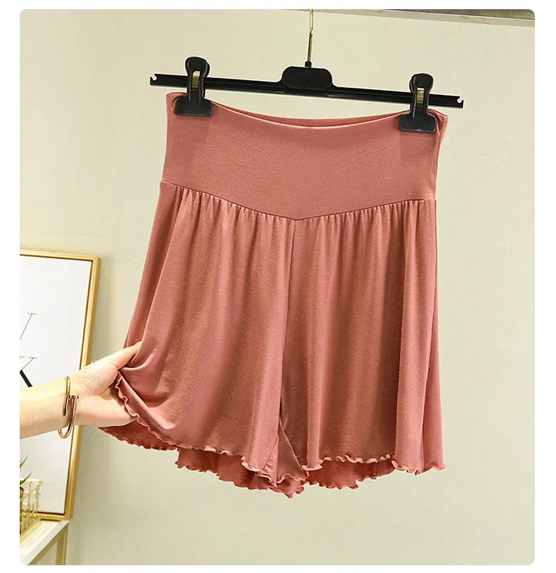 Women's Modal Sleep Shorts - Loose Wide-Leg Casual Summer Homewear