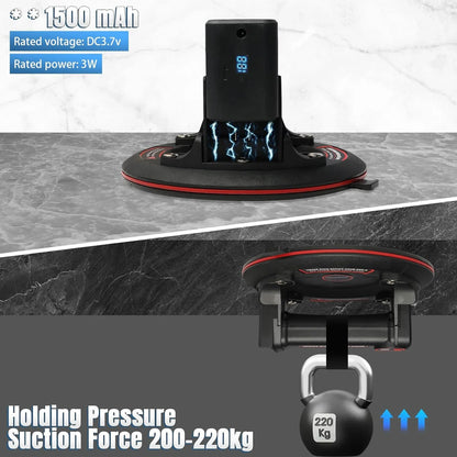8-Inch Electric Vacuum Suction Cup Lifter — 200kg Heavy-Duty Rechargeable Lifting Tool for Granite, Tile & Glass
