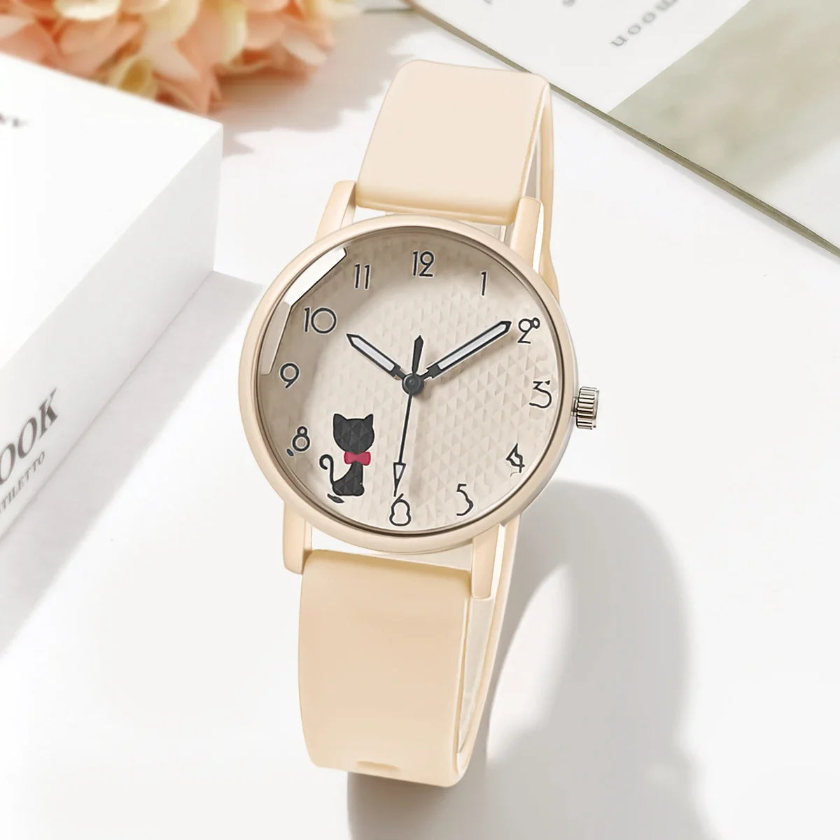 Women’s Casual Quartz Watch – Silicone Strap Wristwatch Gift for Ladies