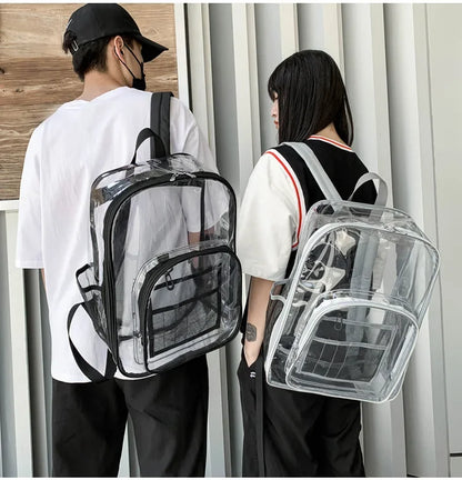 Transparent Shoulder Bag | Unisex Large Capacity Waterproof Multifunctional Backpack for Men & Women