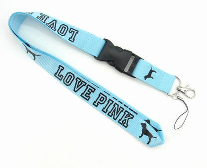 LOVE PINK Cellphone Lanyard Strap – Detachable Buckle Holder for Keys, ID Cards, Clothing & Accessories (H005)