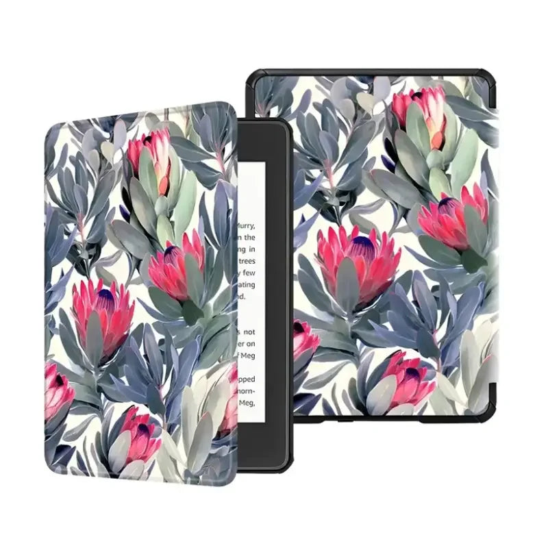 Leather Auto Sleep Case for Kindle Colorsoft Signature Edition (1st Gen, 7") & Paperwhite 12th Gen Protective Cover Funda