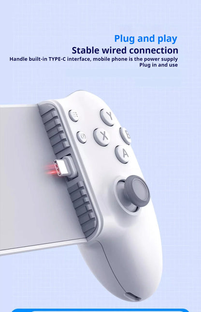 Memo S3 Gamepad Type-C Mobile Controller – Hall Effect Stretching Handle, Joystick for Android, PS Cloud Game, Customized