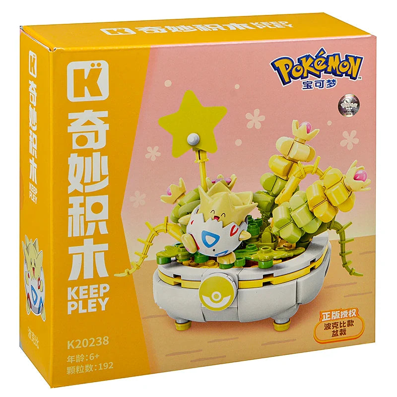 New Anime Pokémon DIY Building Block Toys – Pikachu, Sylveon, Togepi Cartoon Figures for Home Decoration