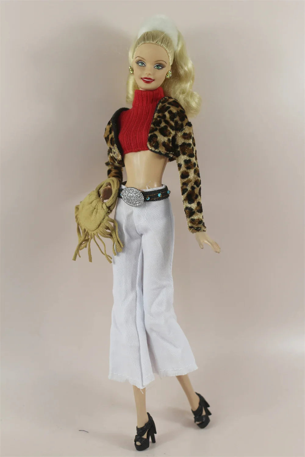 Handmade BABI CLOTHES Leather Overcoat – 11.5 Inch 30cm Doll BJD Outfit Accessories Gift