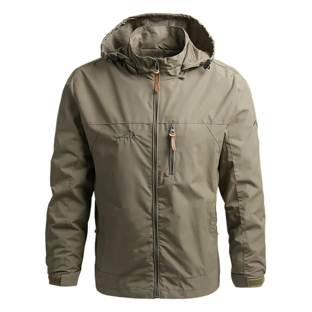 Men's Autumn Windbreaker Jacket – Oversized Windshield Coat for Spring & Outdoor Work Wear