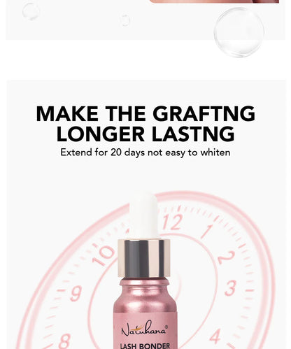 NATUHANA Lash Bonder – Waterproof, Oil-Proof Eyelash Extension Sealant with Long-Lasting Retention and Glue Accelerator
