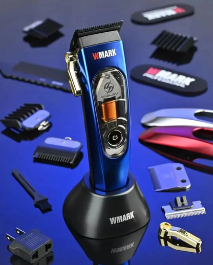 WMARK NG-9004 Professional Hair Clipper for Men – 10000 RPM Maglev Motor, DLC Hair Cutting Machine with Base Charger