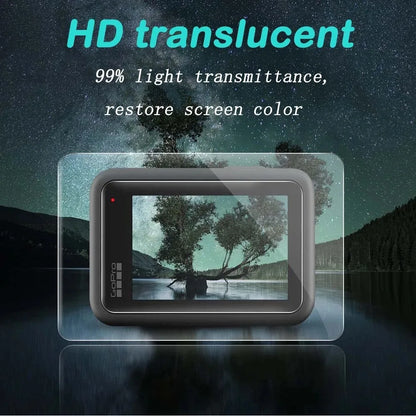GoPro Hero 13 Black Tempered Glass Screen Protector – Silicone Case, Lens Cap & Protective Film for GoPro 13 Camera