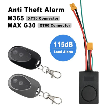 Anti-Theft Remote Alarm System for Xiaomi M365 & Ninebot Max G30/G30D – Electric Scooter Security Replacement Device