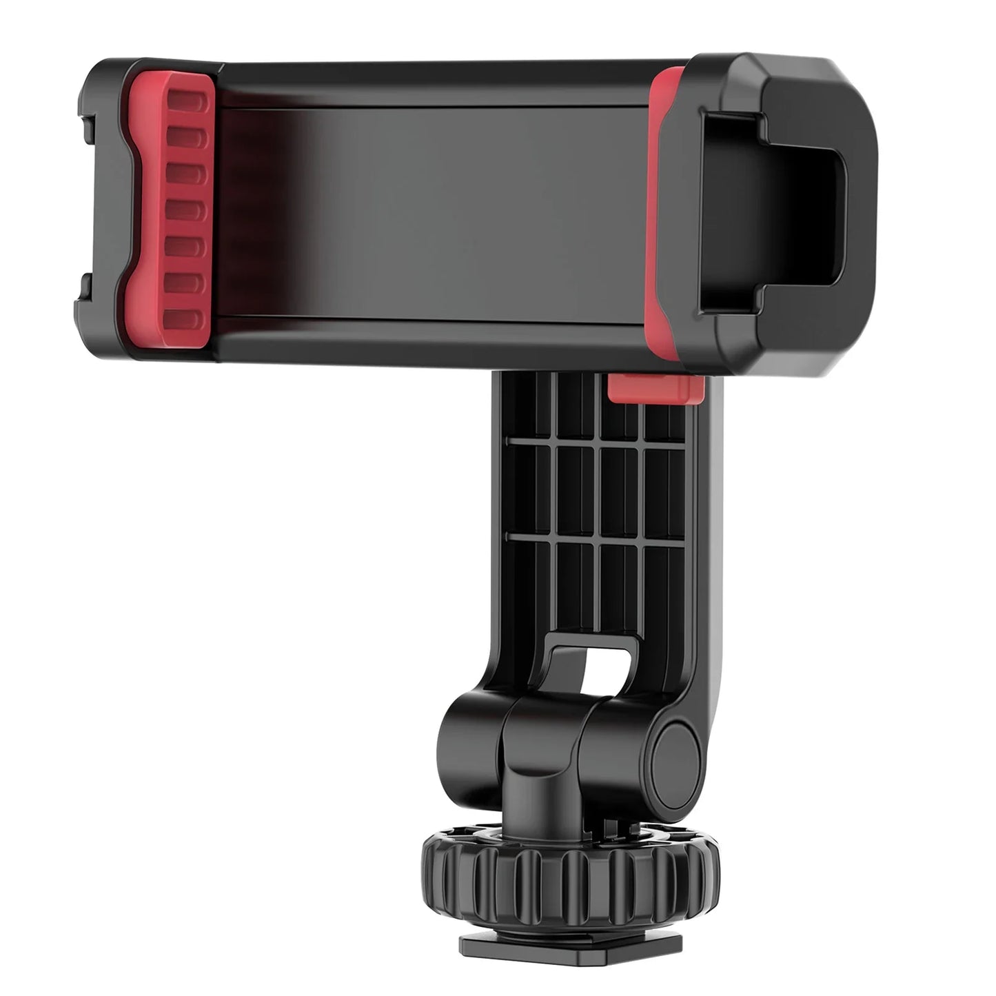 360° Rotatable Phone Tripod Mount with Dual Cold Shoe – Multi-Functional Clamp Holder for Vlogging & Streaming
