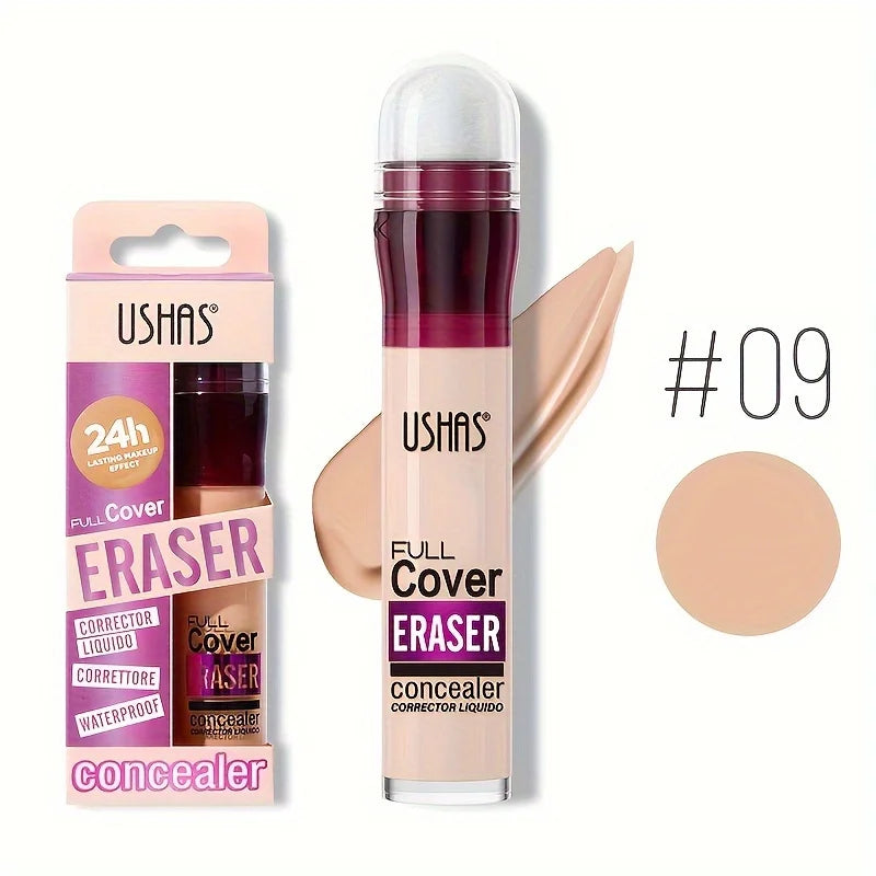 Sponge Head Concealer – Dark Circles, Freckles, Acne & Blemishes Liquid Foundation, Long-Lasting & Moisturizing