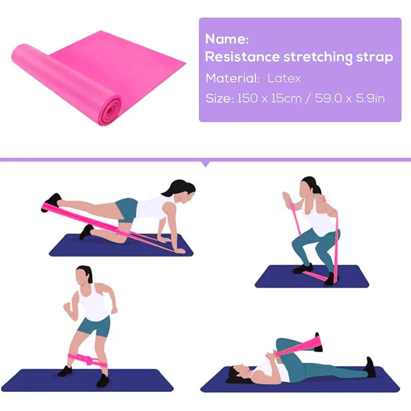 5 Piece Yoga Starter Kit – Blocks, Ball, Stretching Strap, Resistance Loop & Pilates Band for Home Fitness