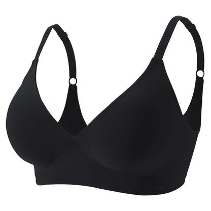 Latex Jelly Seamless Bras for Women – Wireless, Removable Padded Bralette, Comfortable One-Piece Brassiere for Sleep
