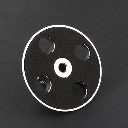 Metal Record Stabilizer Clamp — LP Vinyl Turntable Weight Pad for Noise Reduction