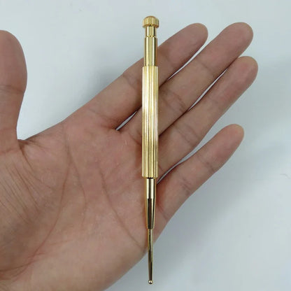 Pure Copper Acupressure Pen – Elastic Ear Massage Stick for Eyesight Improvement & Body Relaxation