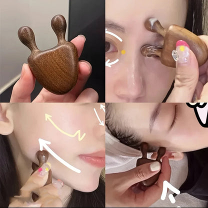 Sandalwood Face Massager Nose & Face Massager - Eye Relief Tool Snail Facial Meridian Massage