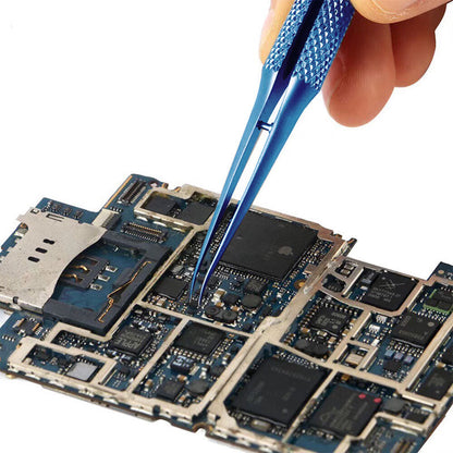 Precision Titanium Alloy Tweezers — Professional Antimagnetic Electronics Repair Forceps