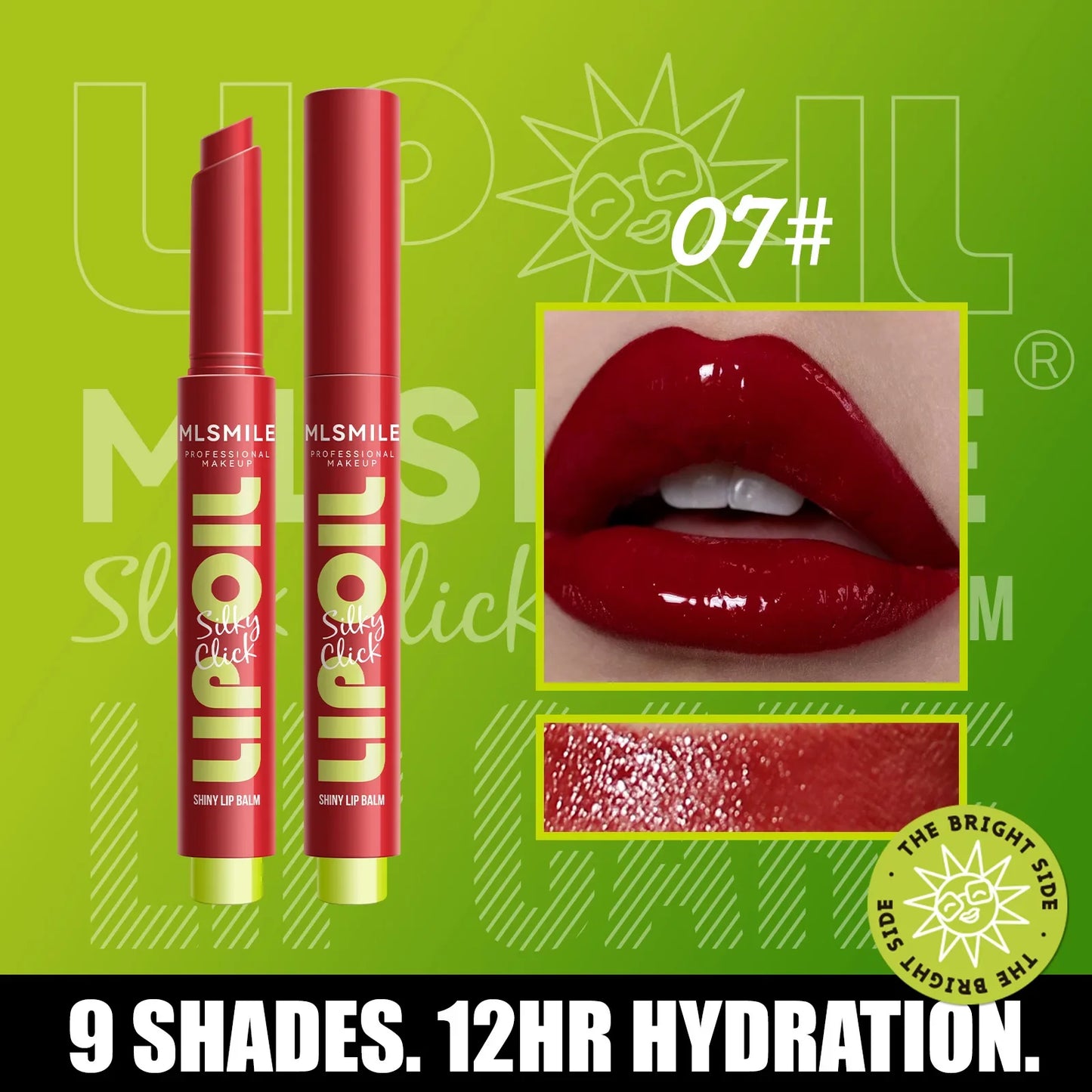 MLSMILE Multi-Color Silky Click Hydrating Lip Gloss – High-Shine, Long-Lasting Radiant Lip Care