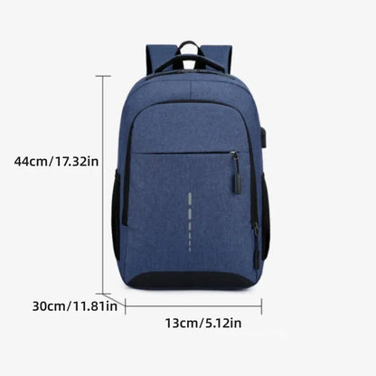 Men’s Large Capacity Backpack — Simple Fashion Travel & Student Laptop Bag