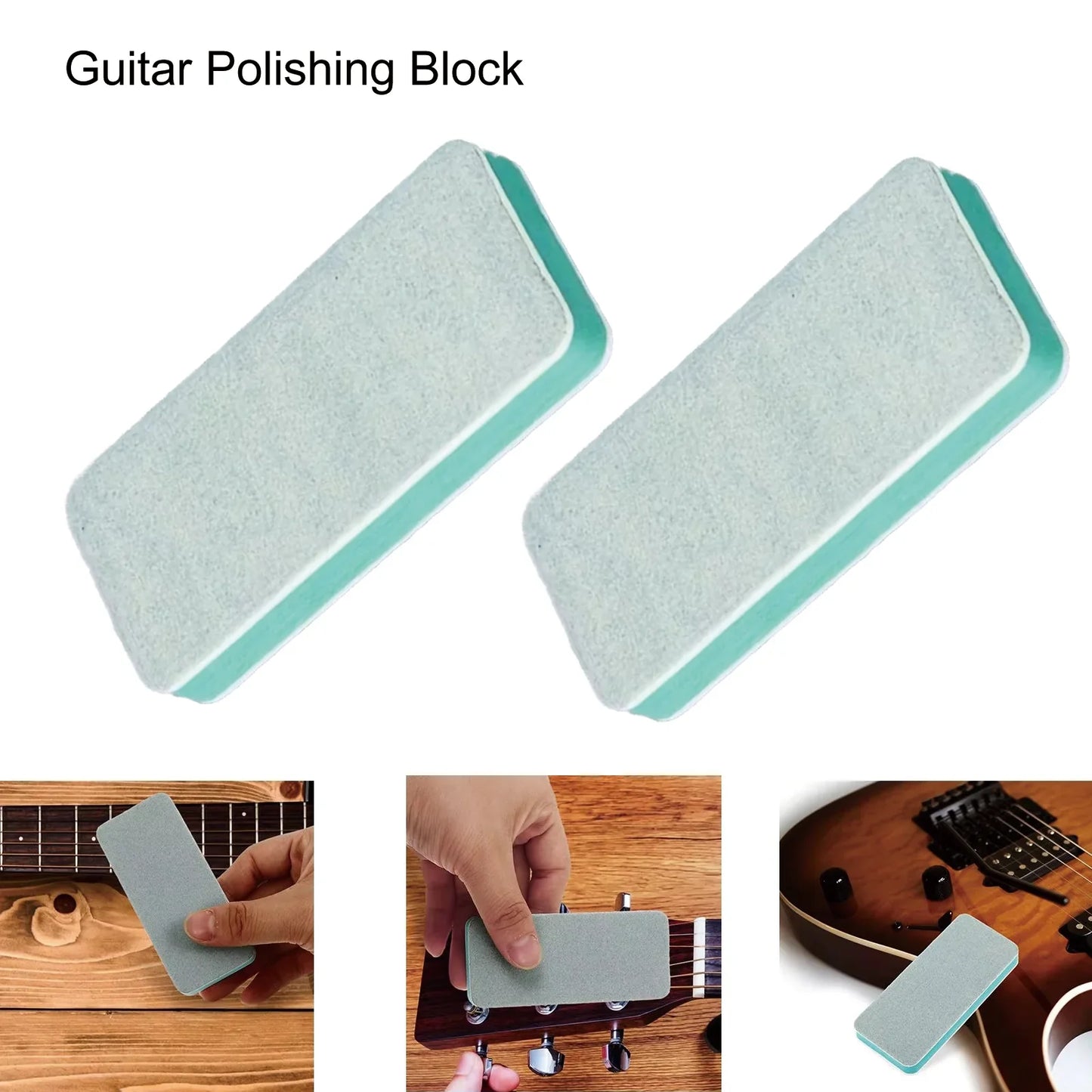 Miwayer 1000 Grit Sanding Blocks - Double-Sided Guitar Fretboard Polishing & Cleaning Tool