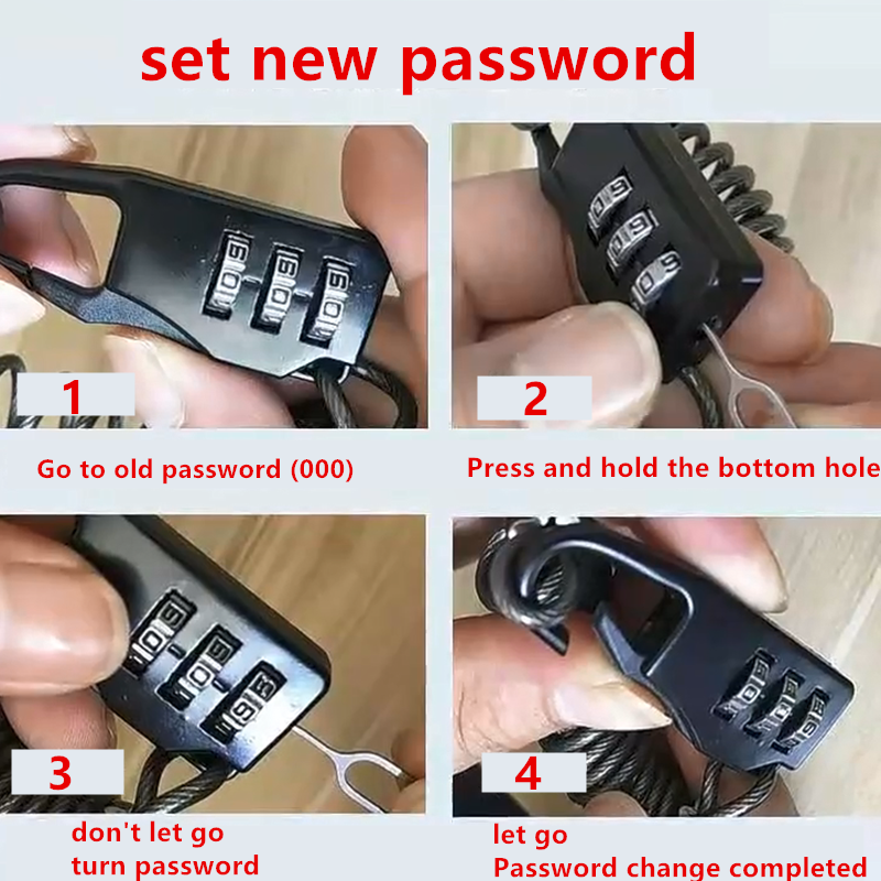 Mini Plastic Combination Lock – Dial Digits Code Password Padlock, Travel & Luggage Security, Gym Safety Lock