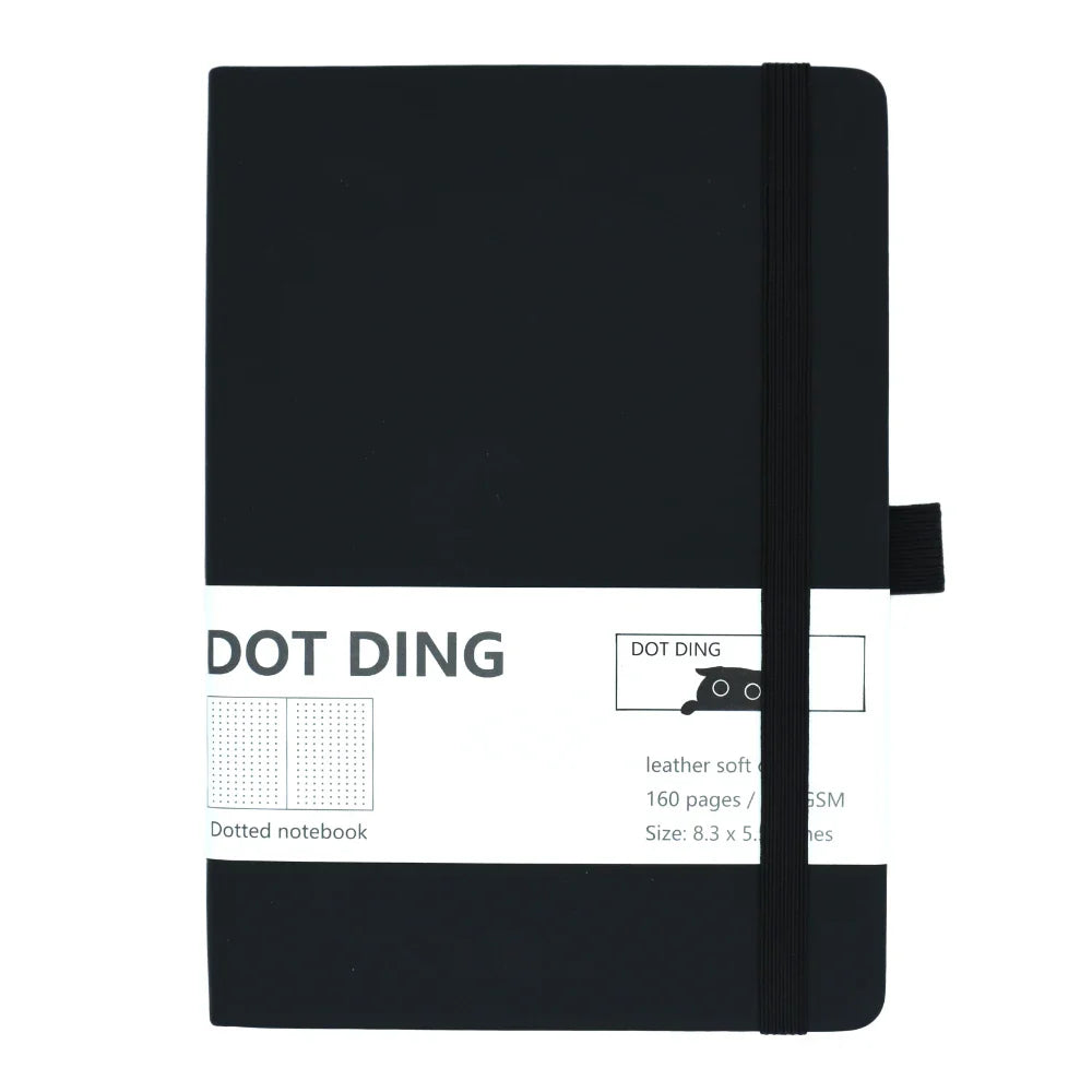 A5 Softcover Dotted Notebook – Kawaii Notepad, Weekly Planner, Diary for Students & Office Supplies